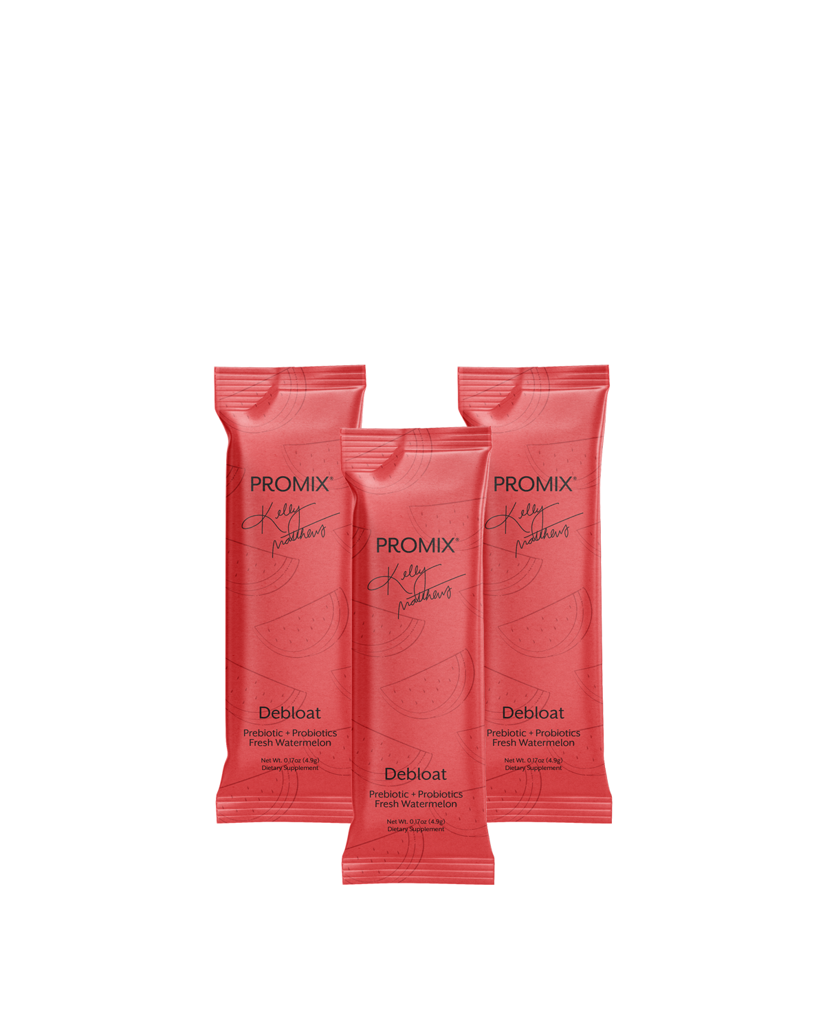 Fresh Watermelon Debloat: Prebiotic + Probiotic: 30 Single Sticks