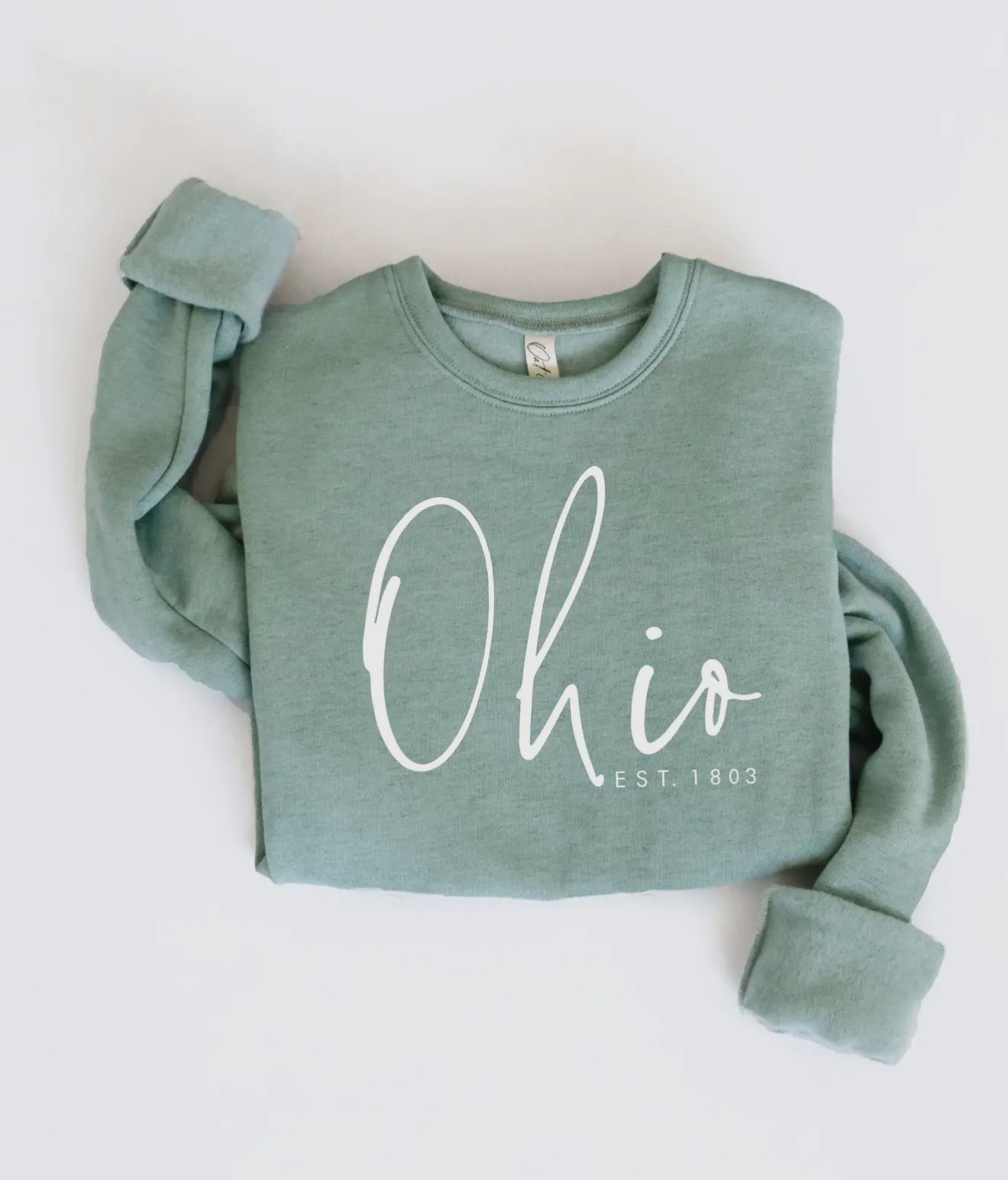 Ohio Cursive Sweatshirt- Green
