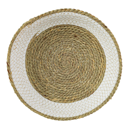 Capucine Woven White Decorative Bowl Seagrass & Rope