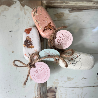Botanical Bath Clay Pops: Citrus + Rosemary