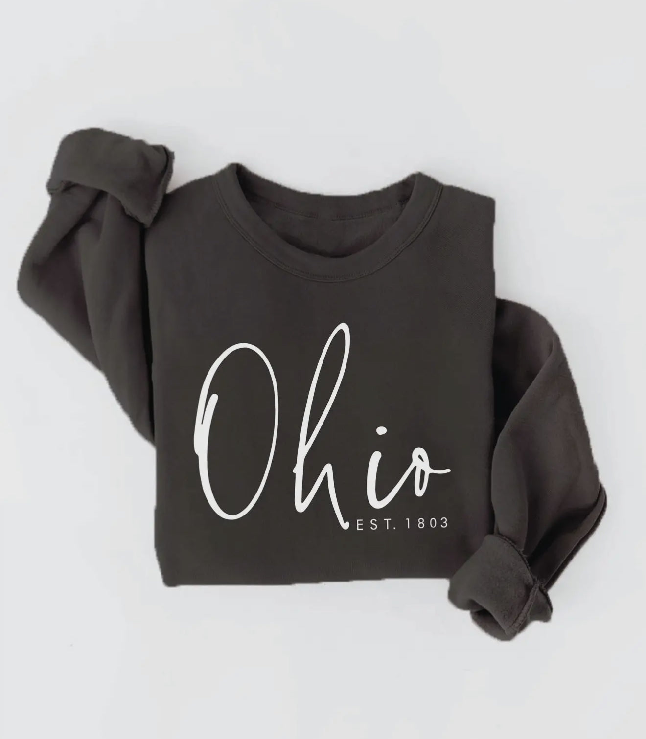Ohio Cursive Sweatshirt- Black