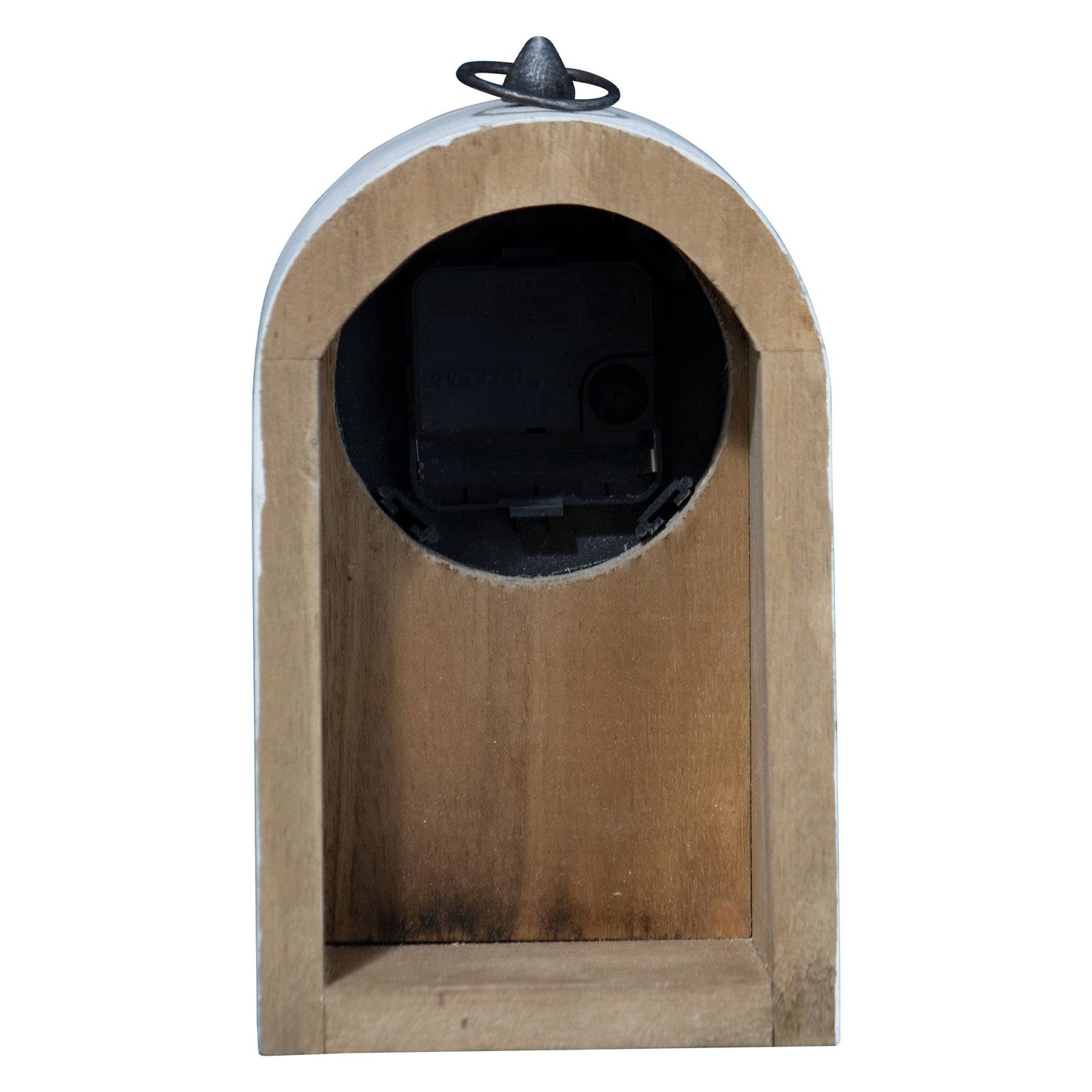 Maxwell Rustic Wood Battery Operated Tabletop Clock