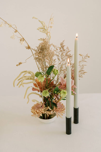 Eucalyptus | Dipped Beeswax Taper Candles | All Natural: 10 Inches