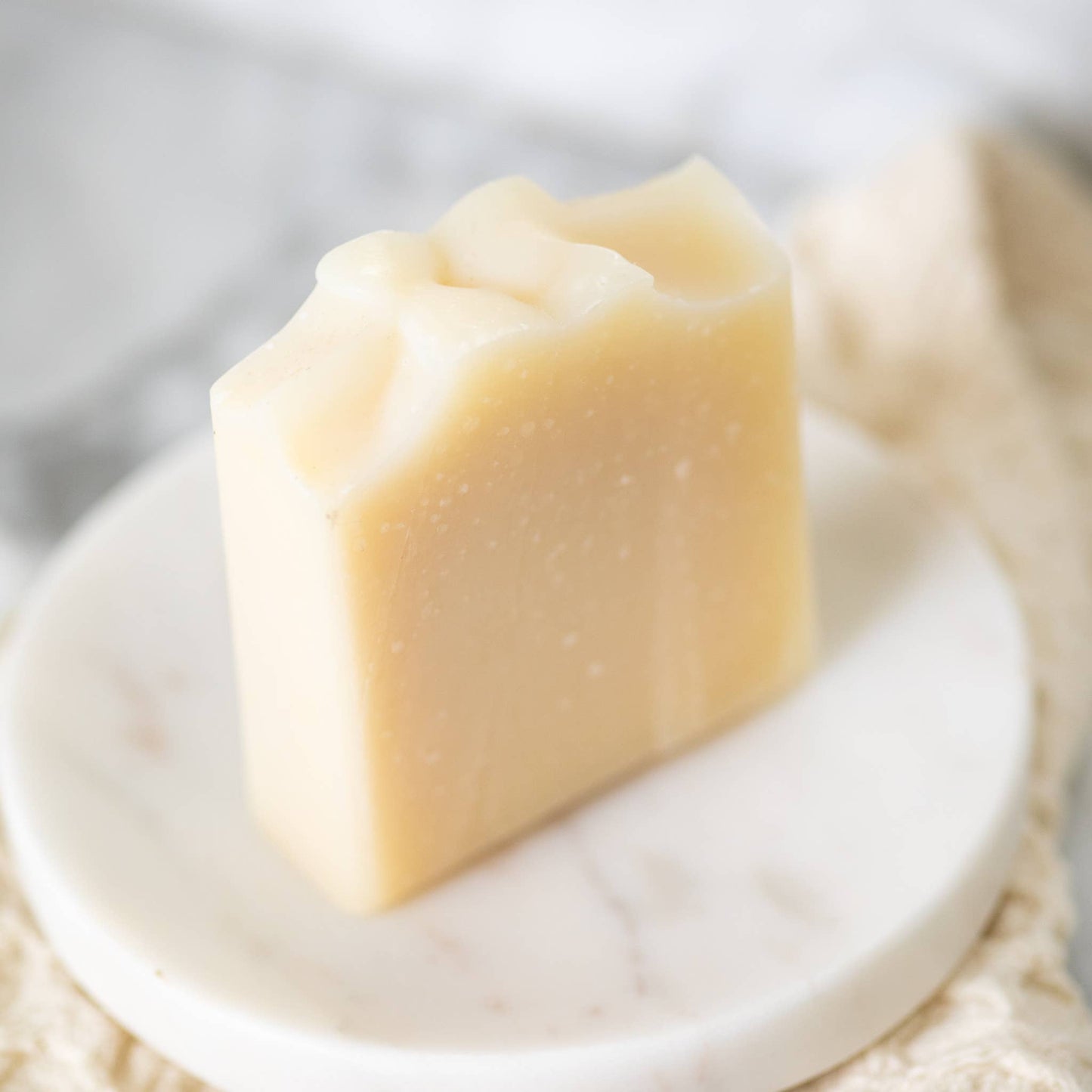 Pure Tallow + Honey Fragrance Free Tallow and Goat Milk Handmade Soap Bar