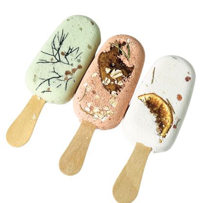 Botanical Bath Clay Pops: Citrus + Rosemary