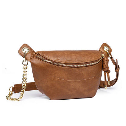 Brown Fanny Pack Crossbody Bag