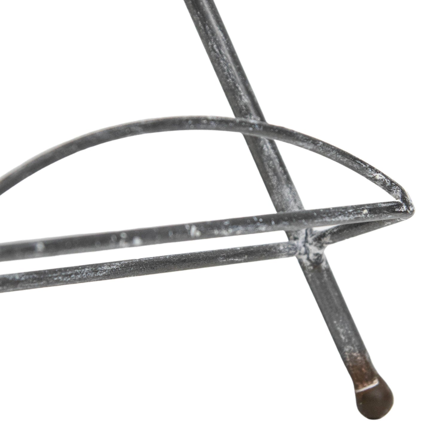 Dixie Whitewashed Metal Easel
