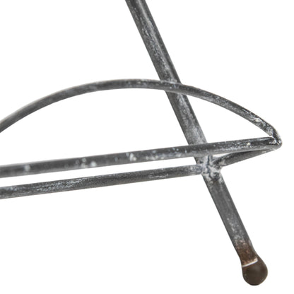 Dixie Whitewashed Metal Easel