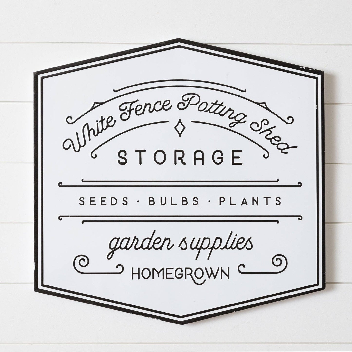 Sign - White Fence Potting Shed