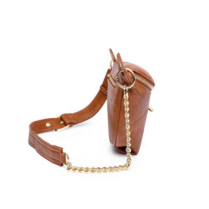 Brown Fanny Pack Crossbody Bag