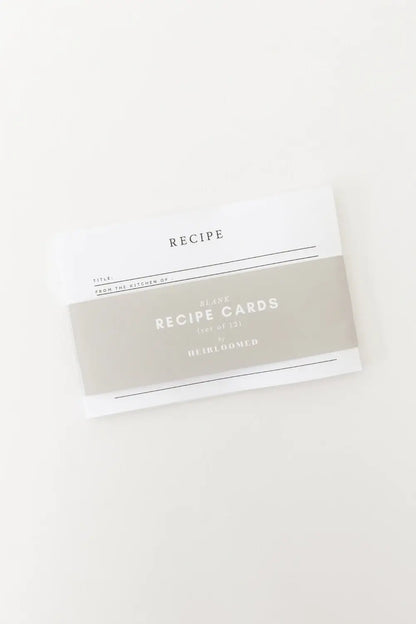 Heirloomed Stationary Recipe Cards in Signature Patterns: Light Blue