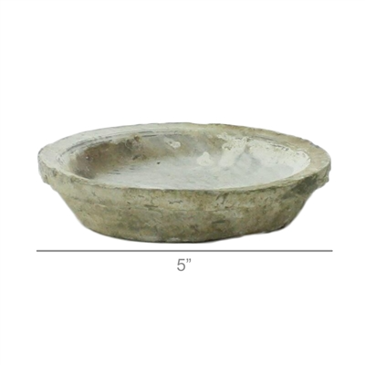 Rustic Terra Cotta Saucer 5 in - Whitestone