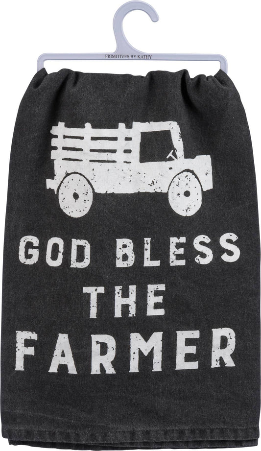 God Bless The Farmer Kitchen Towel