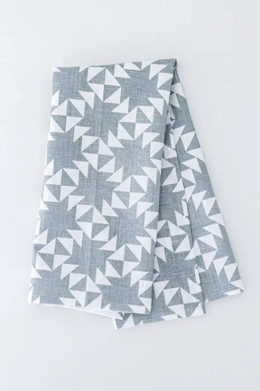 Signature Pattern Tea Towel In Flying Geese
