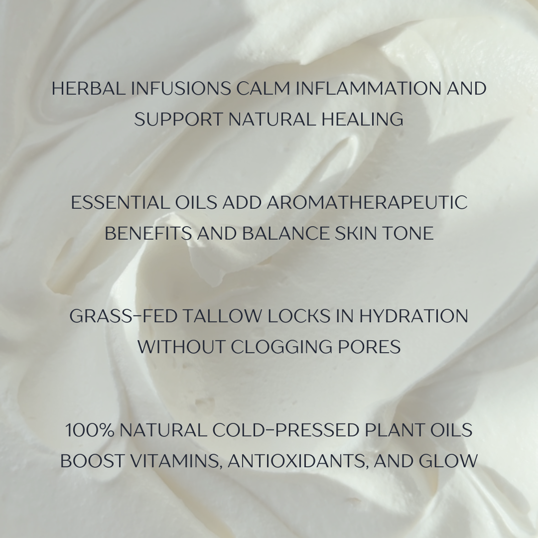 Lavender Lemongrass Magnesium Tallow Whip: 4oz