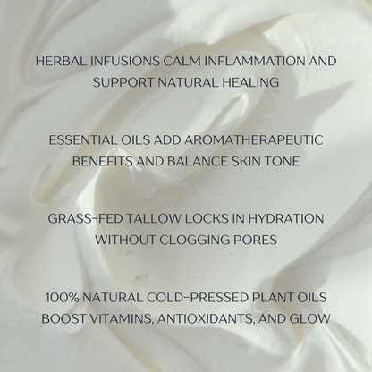 Lavender Lemongrass Magnesium Tallow Whip: 4oz