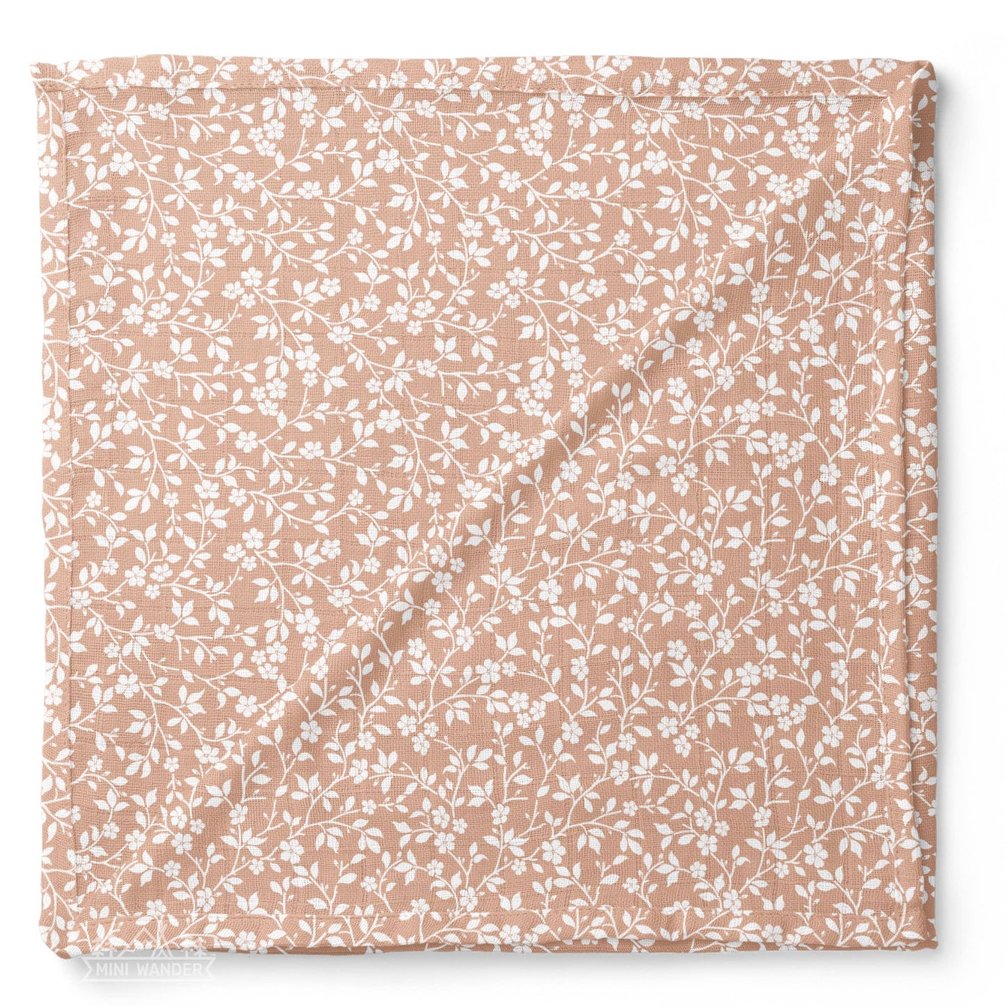 Muslin Swaddle Baby Blanket – Magnolia Tree: Peach