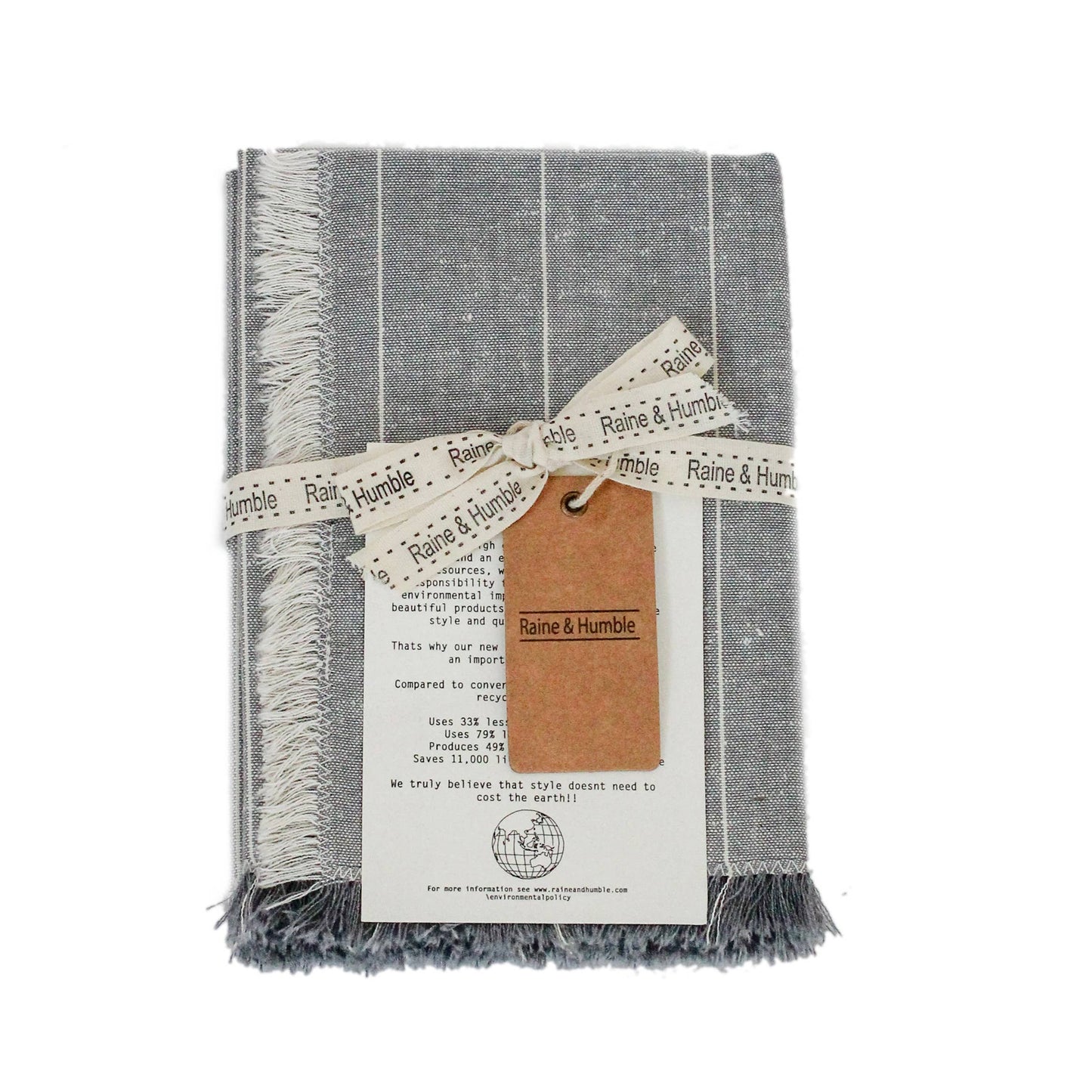 Wild Stripe Napkins set of 4- Slate