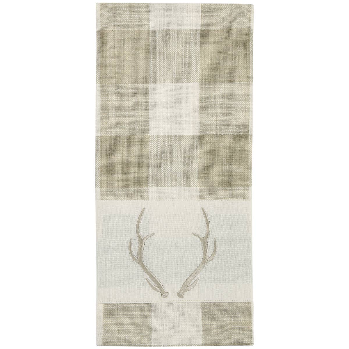 Eva & Co Antler Dishtowel - Check