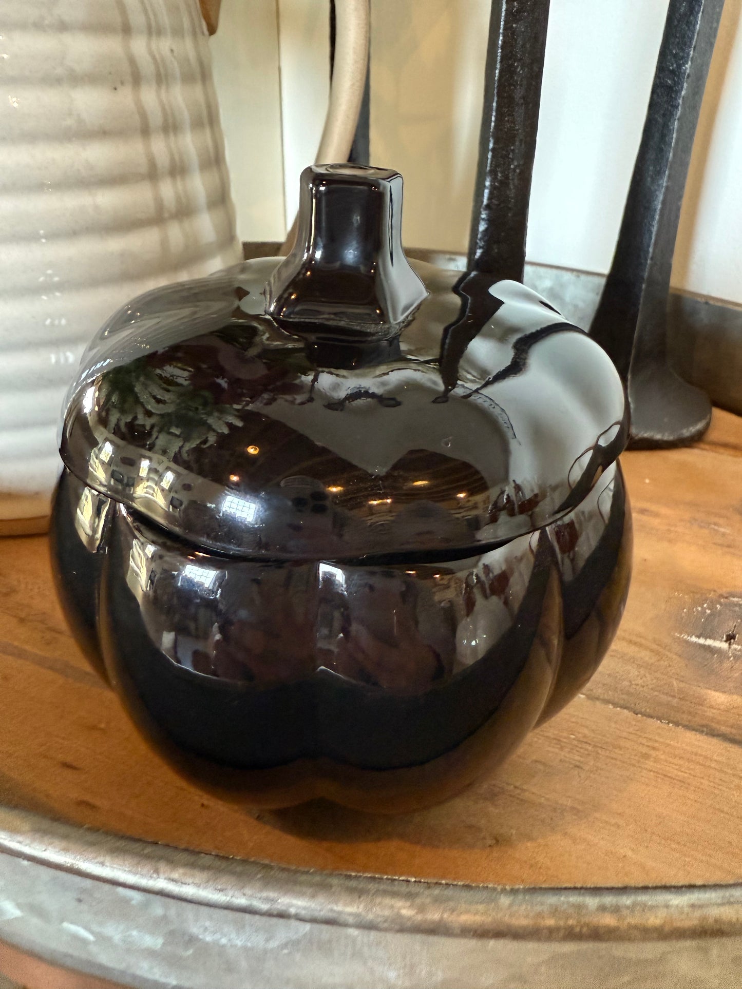 Black Pumpkin Jar