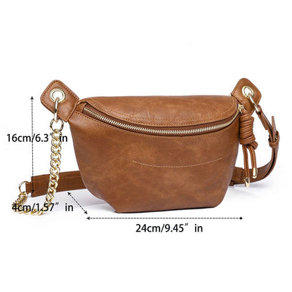 Brown Fanny Pack Crossbody Bag