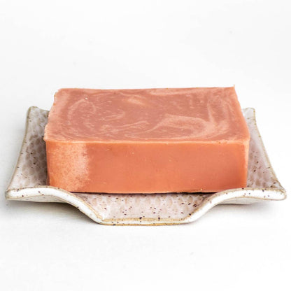 Brown Horse Pattern Handmade in Ohio Ceramic Soap Dish