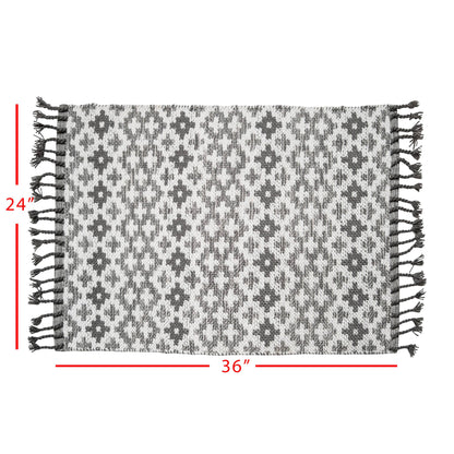 2x3 Hand Woven Ebe Rug Gray