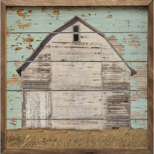 Mint Barn American Hardwood Art Print: 8 x 8 x 1.5