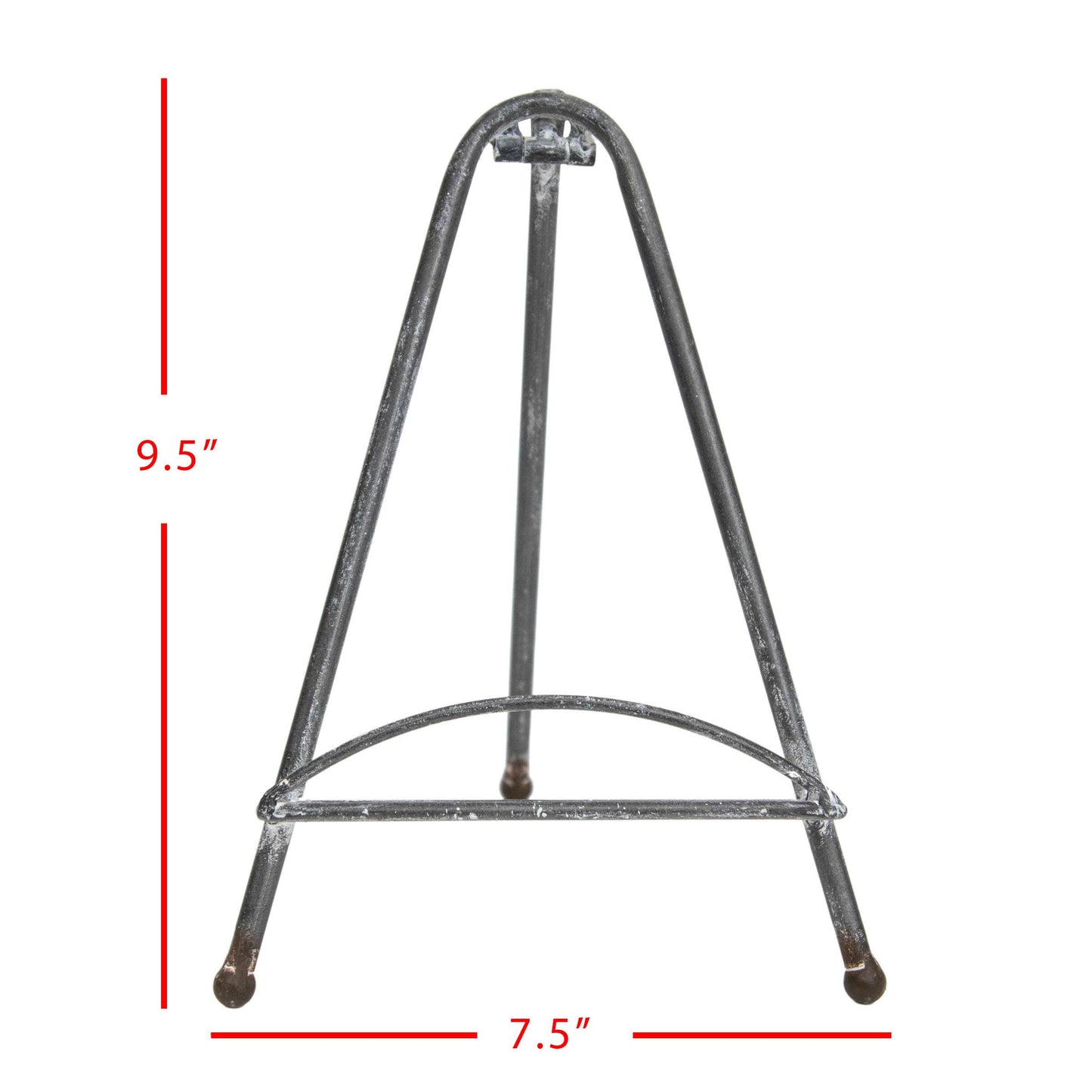 Dixie Whitewashed Metal Easel