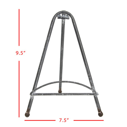 Dixie Whitewashed Metal Easel
