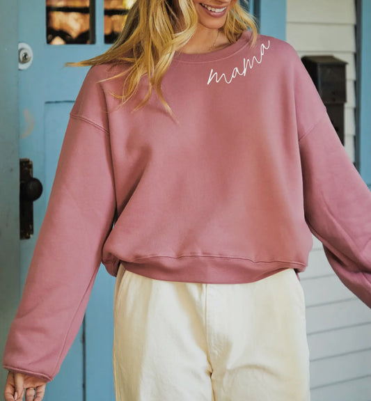 PREORDER: Mama Sweatshirt (Pink)