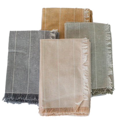 Wild Stripe Napkins set of 4- Slate