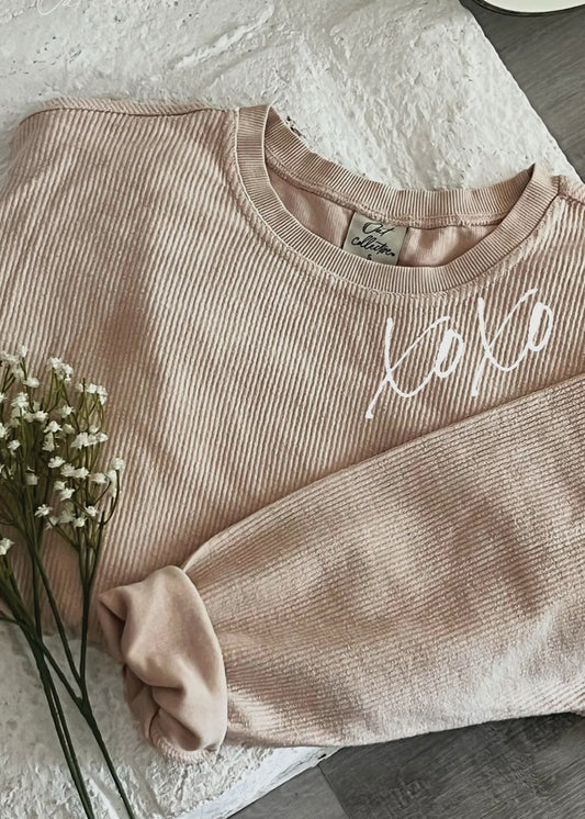 Cropped XOXO Sweatshirt