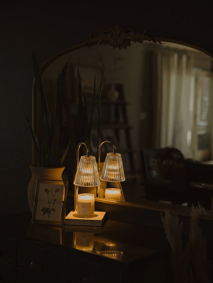 Gold & Glass Lamp Warmer