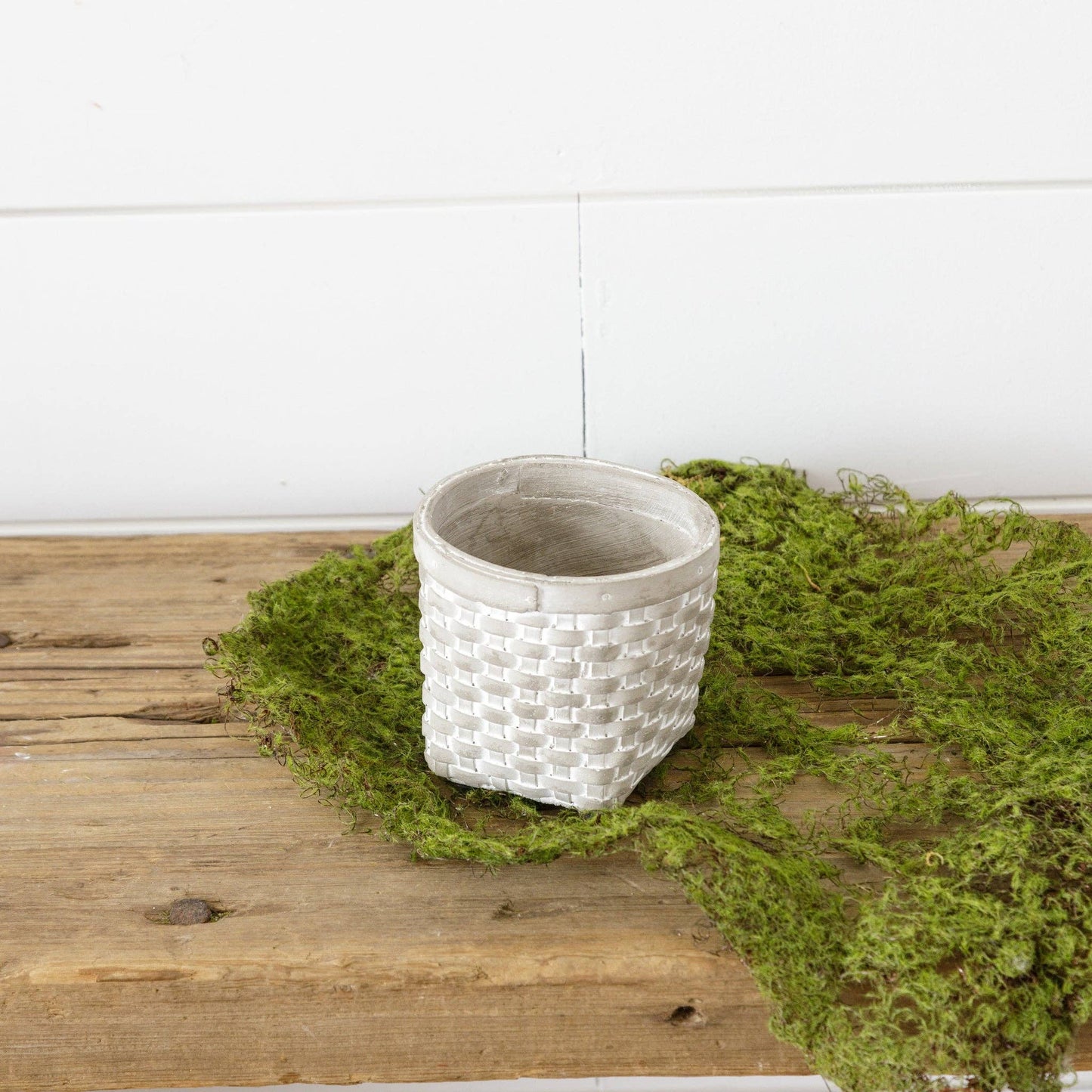 Mini Cement Basket Planter