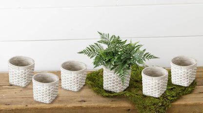 Mini Cement Basket Planter