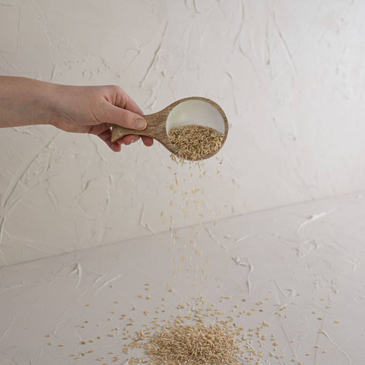 Mabel White Kitchen Scoop Wood