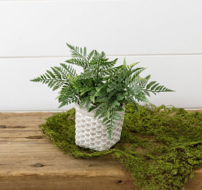 Mini Cement Basket Planter
