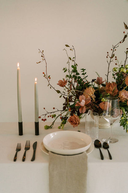 Eucalyptus | Dipped Beeswax Taper Candles | All Natural: 10 Inches